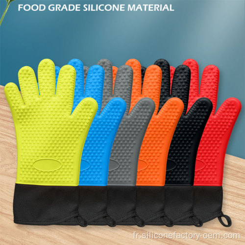 Gants en silicone cuisine gants de cuisson micro-ondes